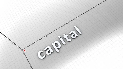 Growing chart graphic animation, Capital. Stock Footage 39303401