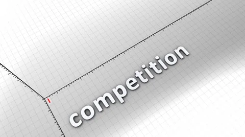 Growing chart graphic animation, Competition. Stock-Footage 39546764