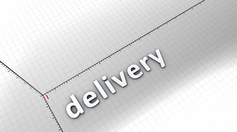Growing chart graphic animation, Delivery. Stock Footage 39742746