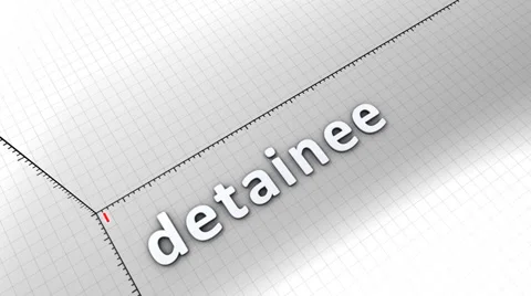 Growing chart graphic animation, Detainee. Vídeos de archivo 39742790