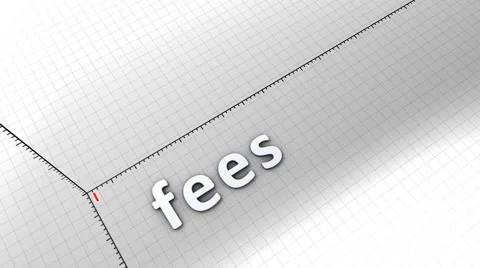 Growing chart graphic animation, Fees. | Stock Video | Pond5