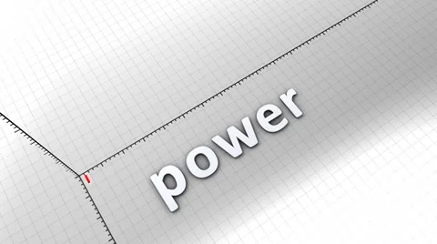 Growing chart graphic animation, Power. Stock Footage 39133244