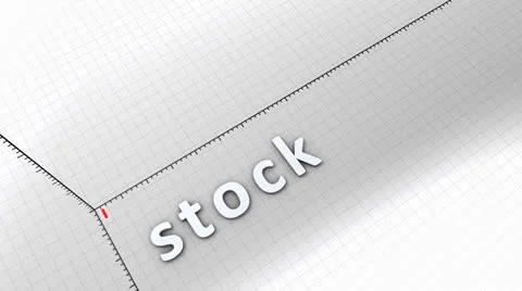 Growing chart graphic animation, rising stock. Stock Footage 24617445