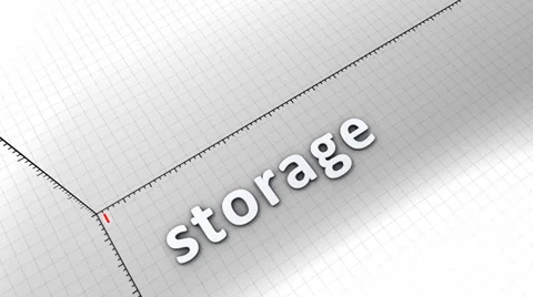 Growing chart graphic animation, Storage. Stock Footage 39742991