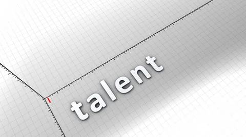 Growing chart graphic animation, Talent. Stock Footage 38646096