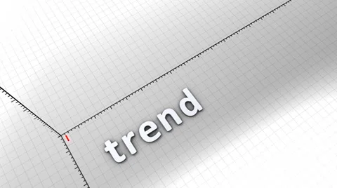 Growing chart graphic animation, Trend. Video stock 39367468