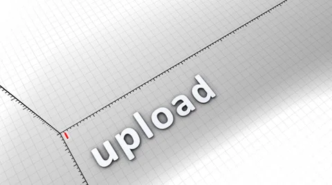 Growing chart graphic animation, Upload. Stock Footage 39136491