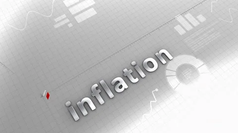 Growing chart Inflation, statistic, data, performance. Stock Footage 53417228