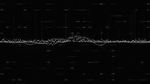 Growing charts and graphs on a black background. 库存影片 111264633