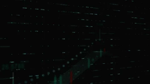 Growing charts and graphs on a black background. 스톡 동영상 111661618