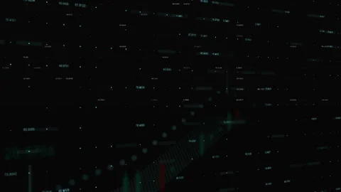 Growing charts and graphs on a black background. 库存影片 111856759