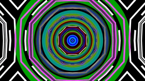 Growing Circle Pattern Loop Stock Footage 42250121