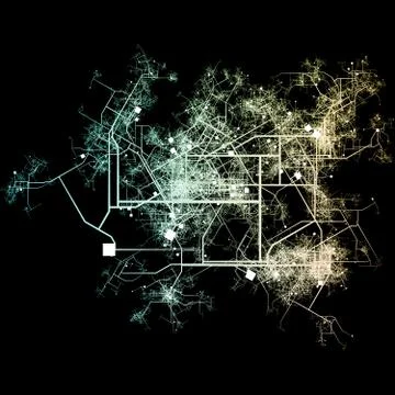 Growing City Illustrazione stock