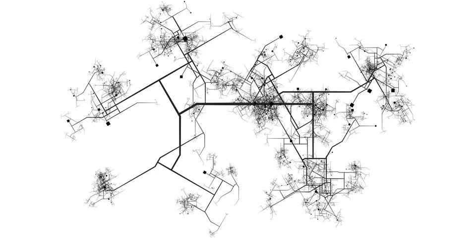 Growing City Illustrazione stock