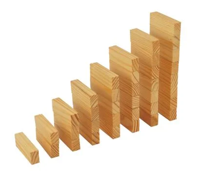 Growing column graph Stock Photos