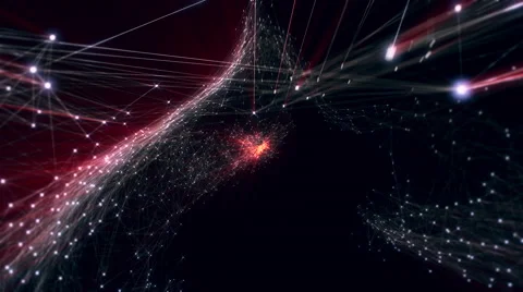 Growing connected dots. Stock Footage 65094657