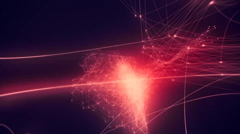 Growing connected dots. Stock Footage 65095605