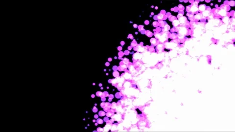 Growing Dots, Filling the Screen - Loop Purple Stock Footage 83589592