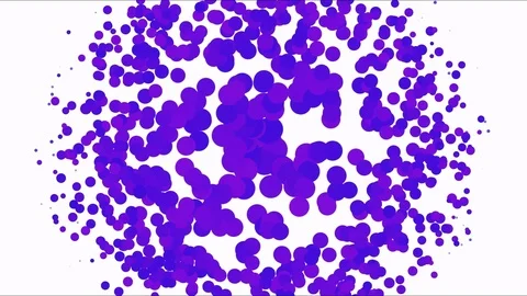 Growing Dots, Filling the Screen - Violet 스톡 동영상 82763207