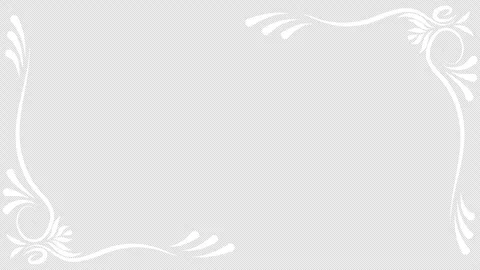Growing floral corner border animation. Video clip with alpha channel. Stock Footage 313559787