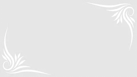 Growing floral corner border animation. Video clip with alpha channel. Stock Footage 313559806