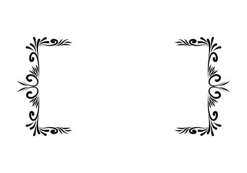 Growing floral corner border animation. Video clip with alpha channel. Stock Illustration