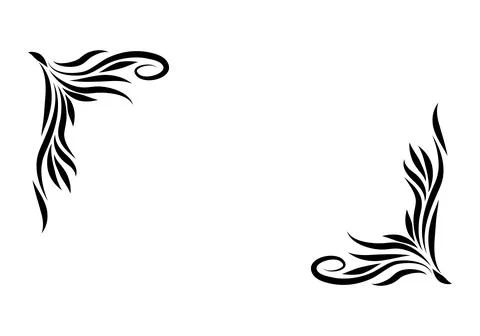 Growing floral corner border animation. Video clip with alpha channel. Stock Illustration