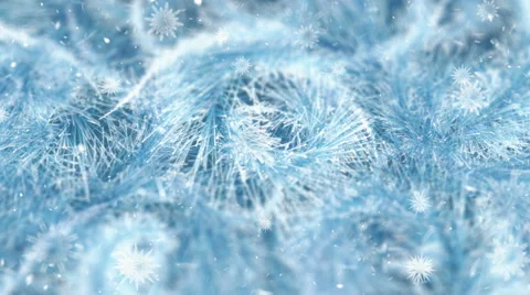 Growing Frost Pattern Snowflakes Macro Stock Footage 57370662