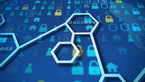 Growing global network and data connections. You can use it for a technology Stock Footage 104672472