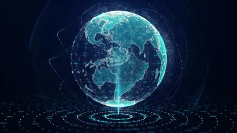 Growing global network concept. Stock Illustration