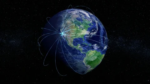 Growing Global Network LA Los Angeles USA Stock Footage 84310989