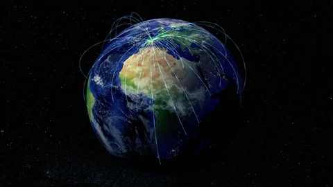 Growing Global Network Spain, España Stock Footage 84320254