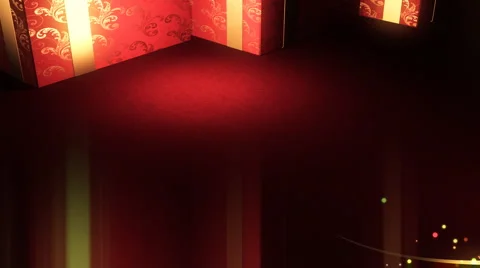 Growing Golden Flat Tree On Red Desk  Stock Footage 1033606