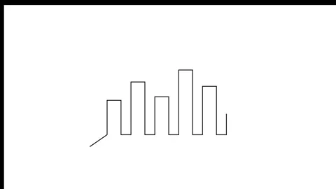 Growing graph chart icon drawing line animation isolated on white background Stock Footage 321299063