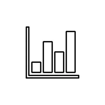 Growing graph Icon. Chart icon. diagram icon Illustrazione stock
