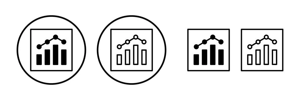 Growing graph Icon vector. Chart icon. Graph Icon 스톡 일러스트