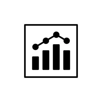 Growing graph Icon vector. Chart icon. Graph Icon Stock Illustration