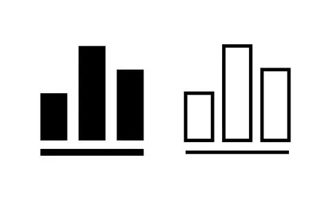 Growing graph icon vector. Chart sign and symbol. diagram icon イラスト素材