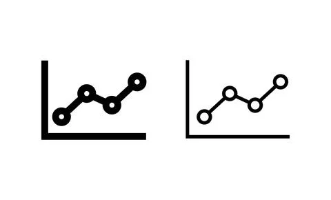 Growing graph icon vector. Chart sign and symbol. diagram icon Illustrazione stock
