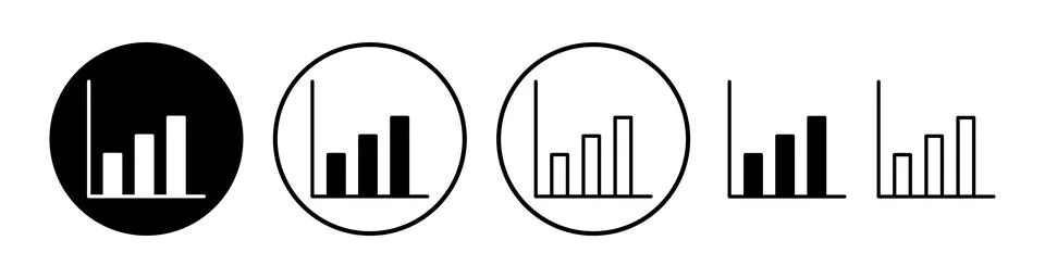 Growing graph Icon vector. Chart icon. Graph Icon Illustrazione stock