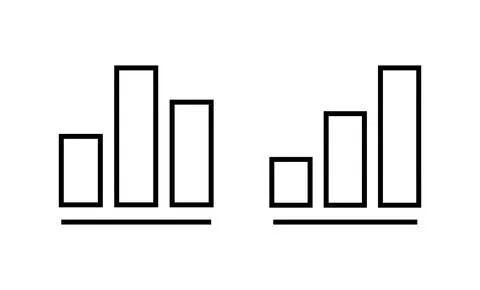 Growing graph icon vector. Chart sign and symbol. diagram icon Illustrazione stock