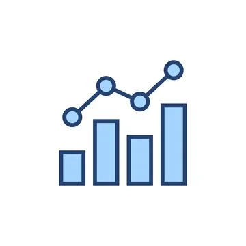 Growing graph icon vector. Chart sign and symbol. diagram icon Stock Illustration