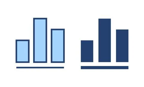 Growing graph icon vector. Chart sign and symbol. diagram icon Illustrazione stock