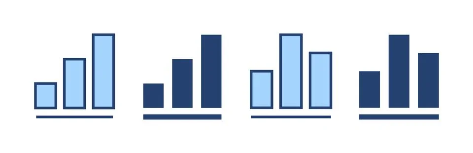 Growing graph icon vector. Chart sign and symbol. diagram icon Illustrazione stock