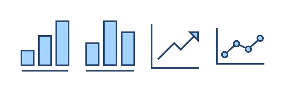 Growing graph icon vector. Chart sign and symbol. diagram icon Illustrazione stock