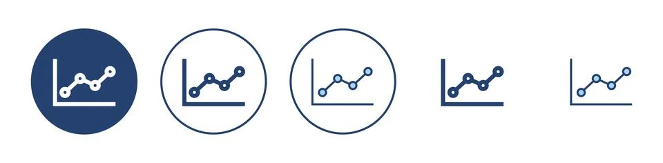Growing graph icon vector. Chart sign and symbol. diagram icon Illustrazione stock