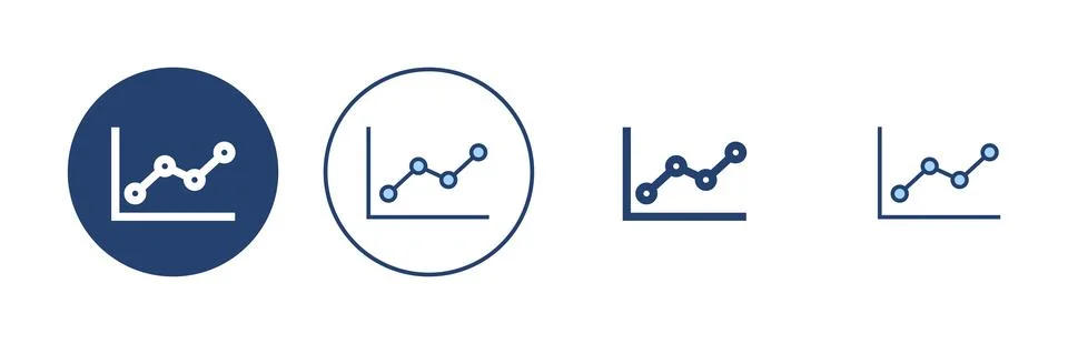 Growing graph icon vector. Chart sign and symbol. diagram icon Illustrazione stock