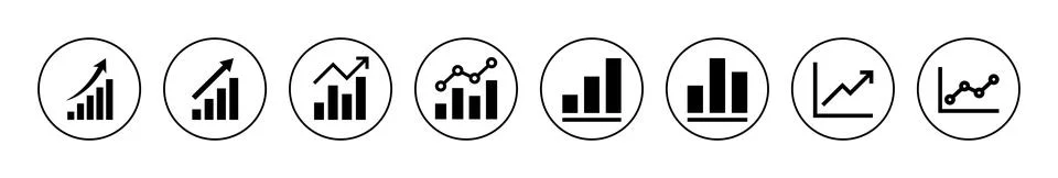 Growing graph icon vector. Chart sign and symbol. diagram icon Illustrazione stock