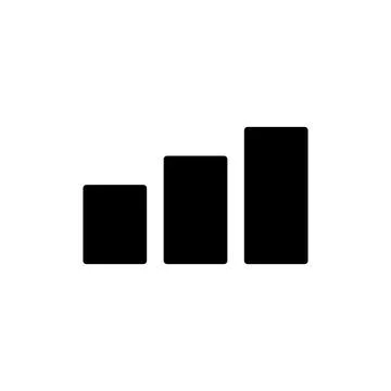 Growing graph icon vector. Chart sign and symbol. diagram icon Stock Illustration