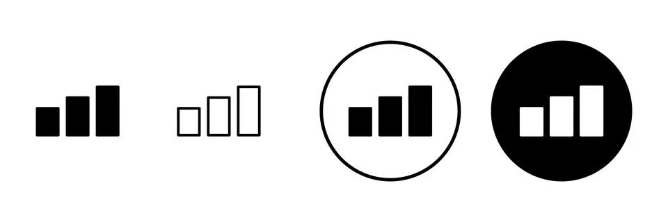 Growing graph icon vector. Chart sign and symbol. diagram icon イラスト素材